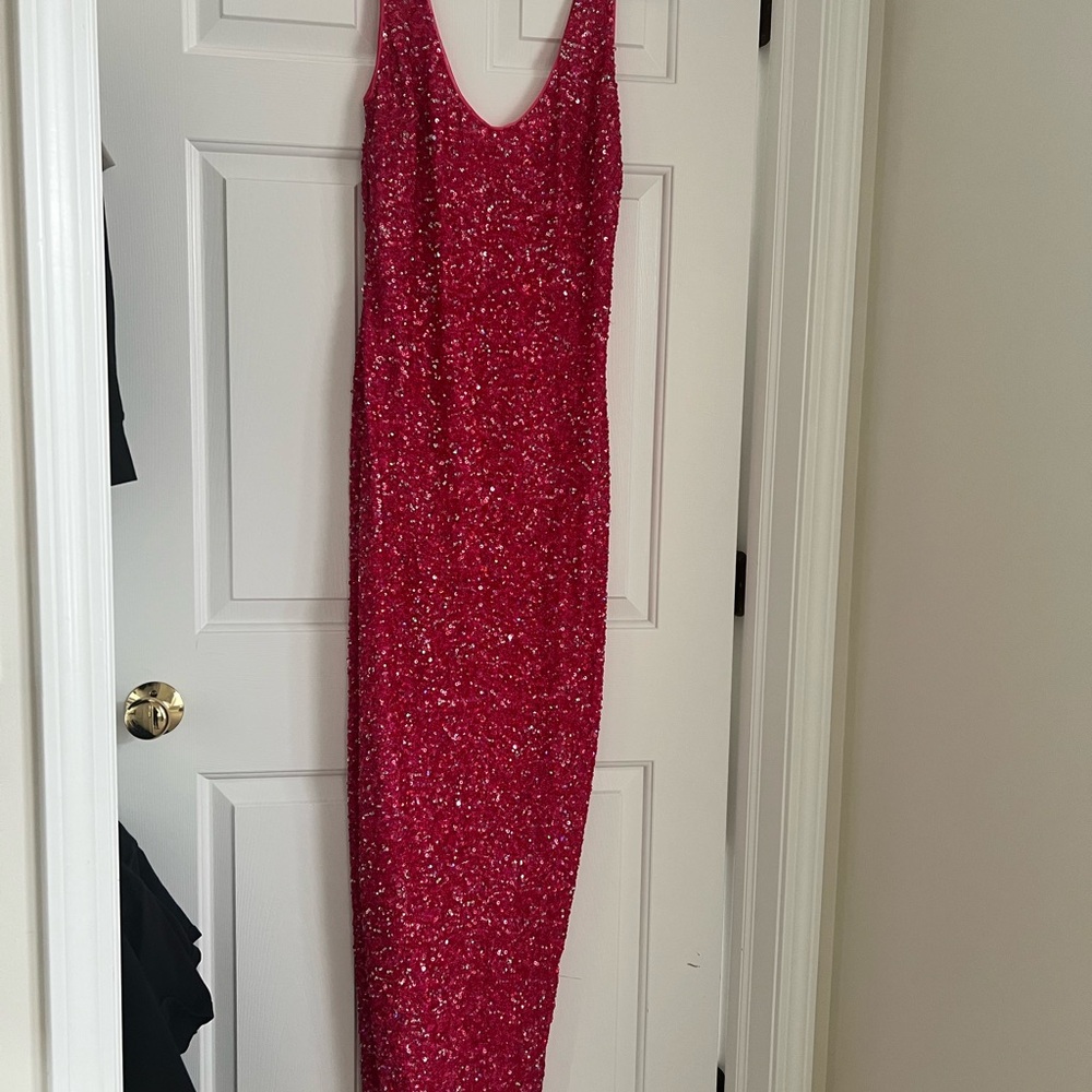 NBD Sparkling Pink Maxi Dress